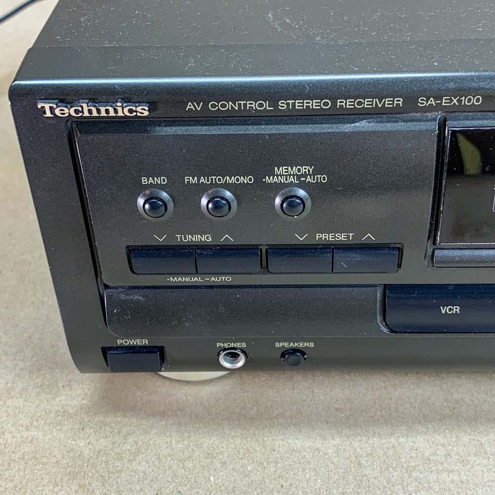 Technics SA-EX100 AV Control Stereo Receiver Amplifier Bundle with Remote Works