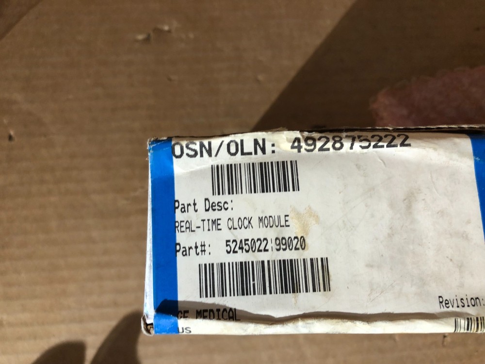GE 5245022, REAL-TIME CLOCK MODULE