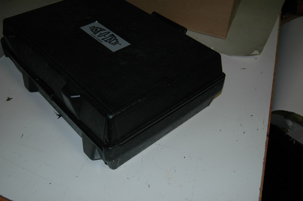 Vintage Disk-O-Tech Hard Plastic Carry Case Storage Computer