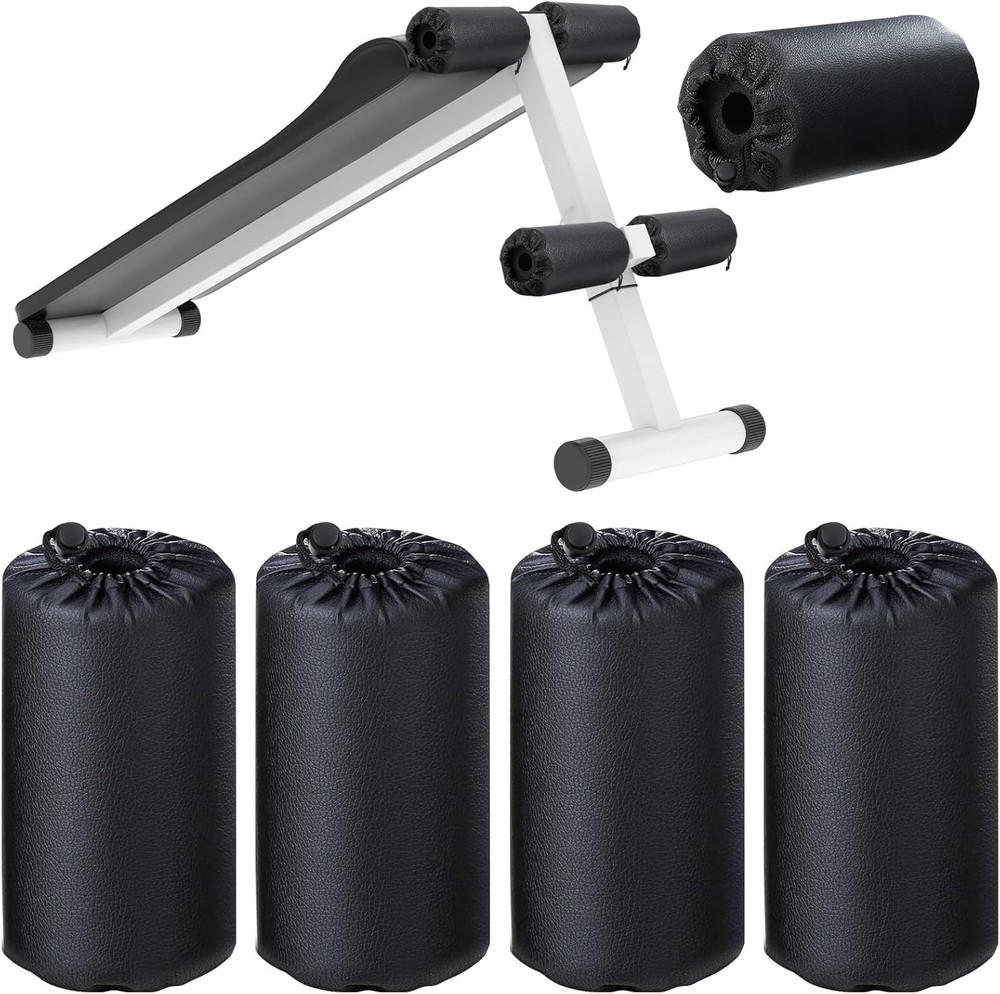 4 Pcs Foam Foot Pads Roller Replacement for Weight Bench Inversion Table Gym 7x3