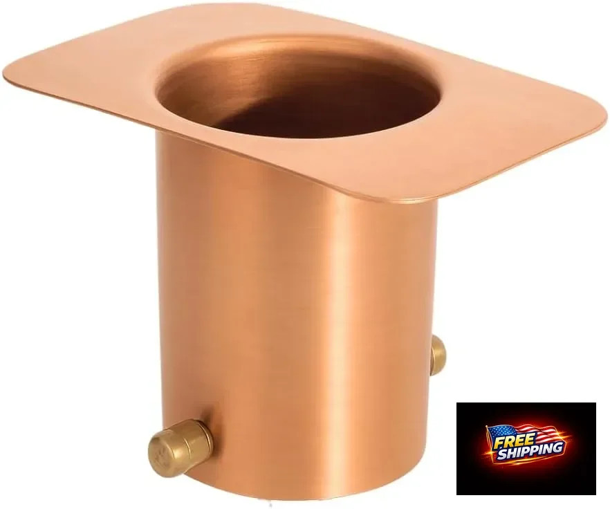 Monarch Rain Chains Gutter Adapter - Standard Adapter with Brass Bolt for Chain