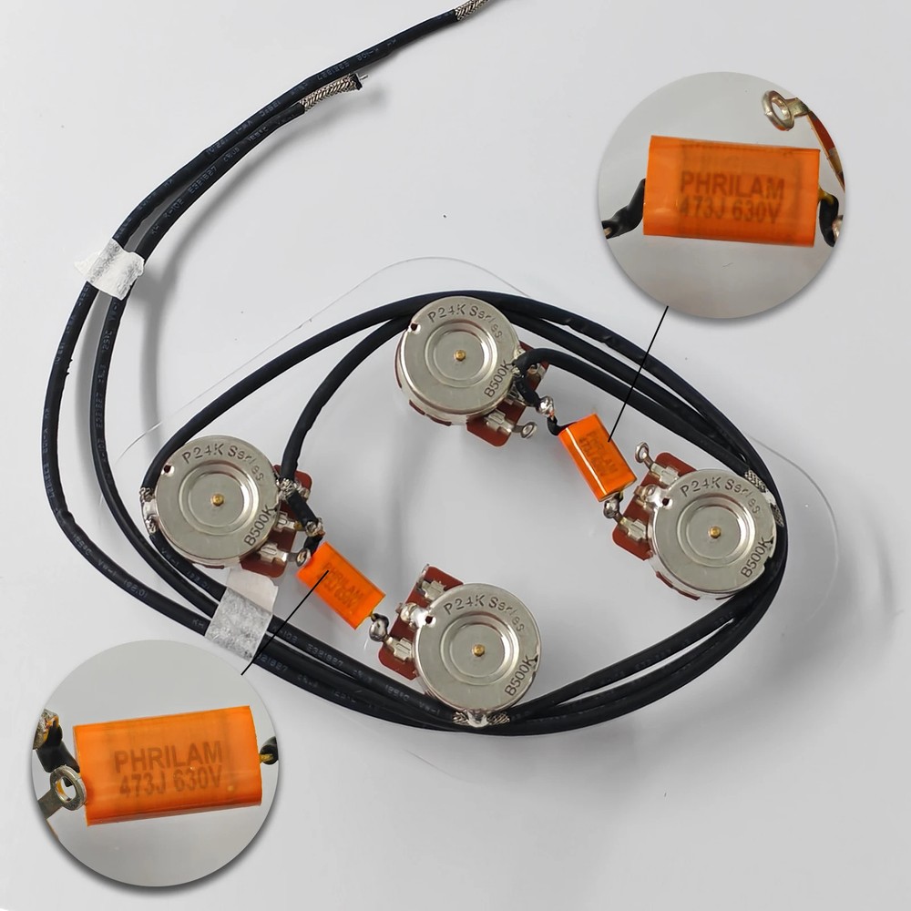 Advanced pre-wired 2T2V harness kit with independent switch,suitable for LP type