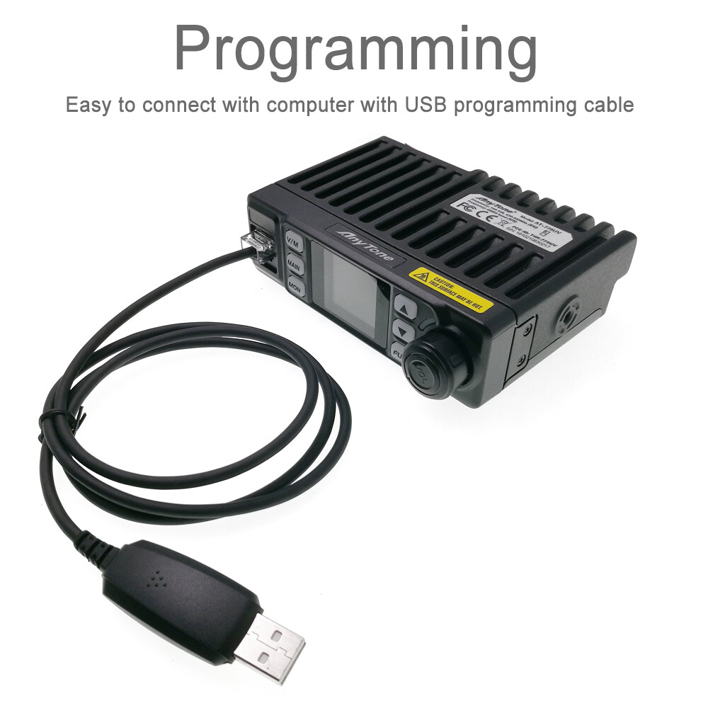 AnyTone AT-779UV Mini Size Dual Band Transceiver 25W Mobile Radio With Antenna