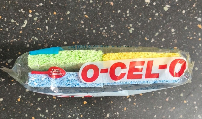 Vintage 1993 O-CEL-O 4 Pack Handy Sponge