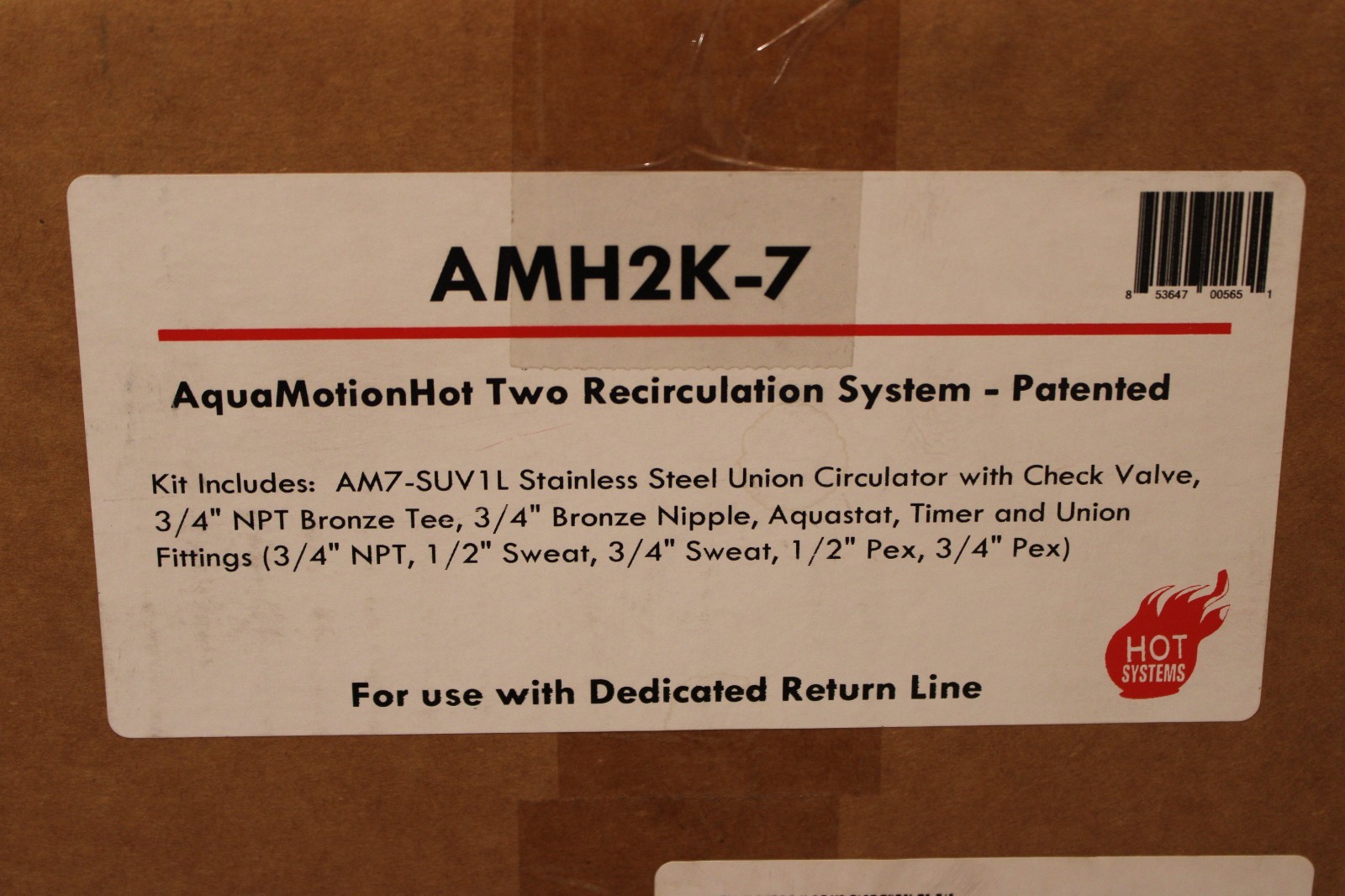 Aquamotion AMH2K-7 - S. S. Single Speed Water Circulator For Tank Water Heaters