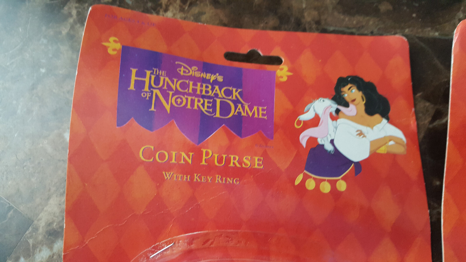 VTG Disney The hunchback of Notre dame 2 Coinpurses by Pyramid Handbags, NEW