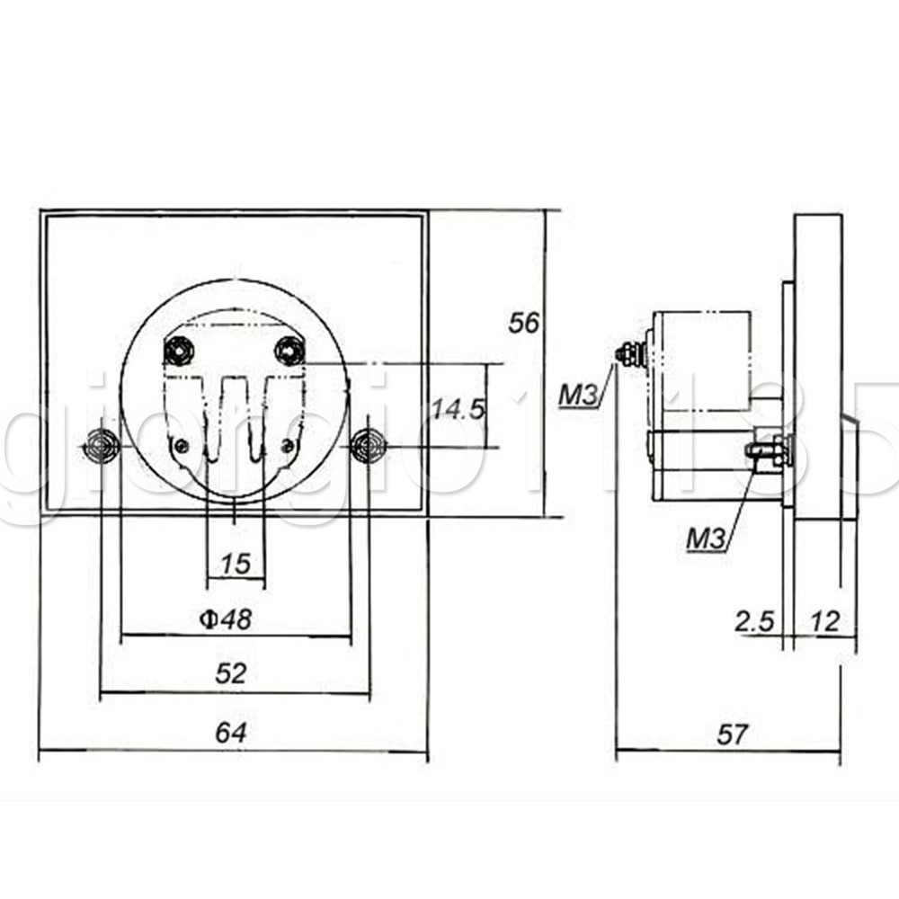 Analog AMP Current Panel Meter Gauge AC 0-20A 85L1 &Current Transformer