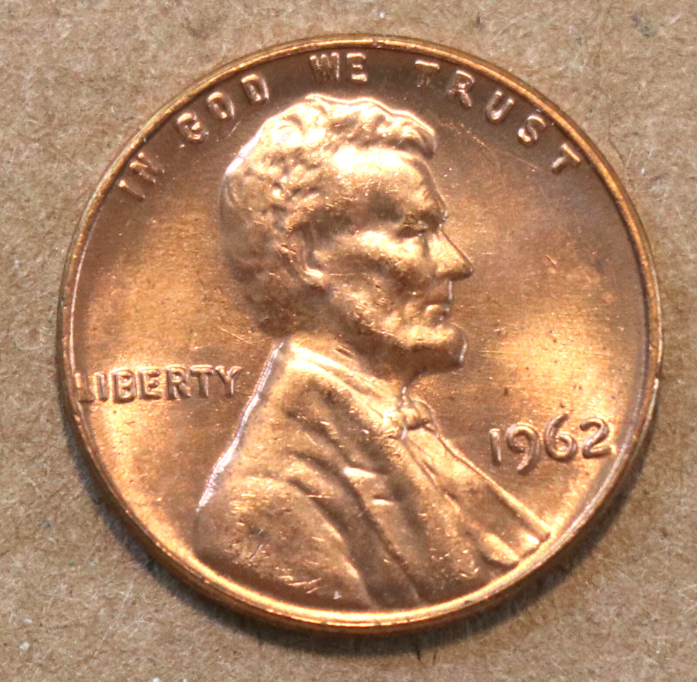 1962 Lincoln Memorial cent  BU