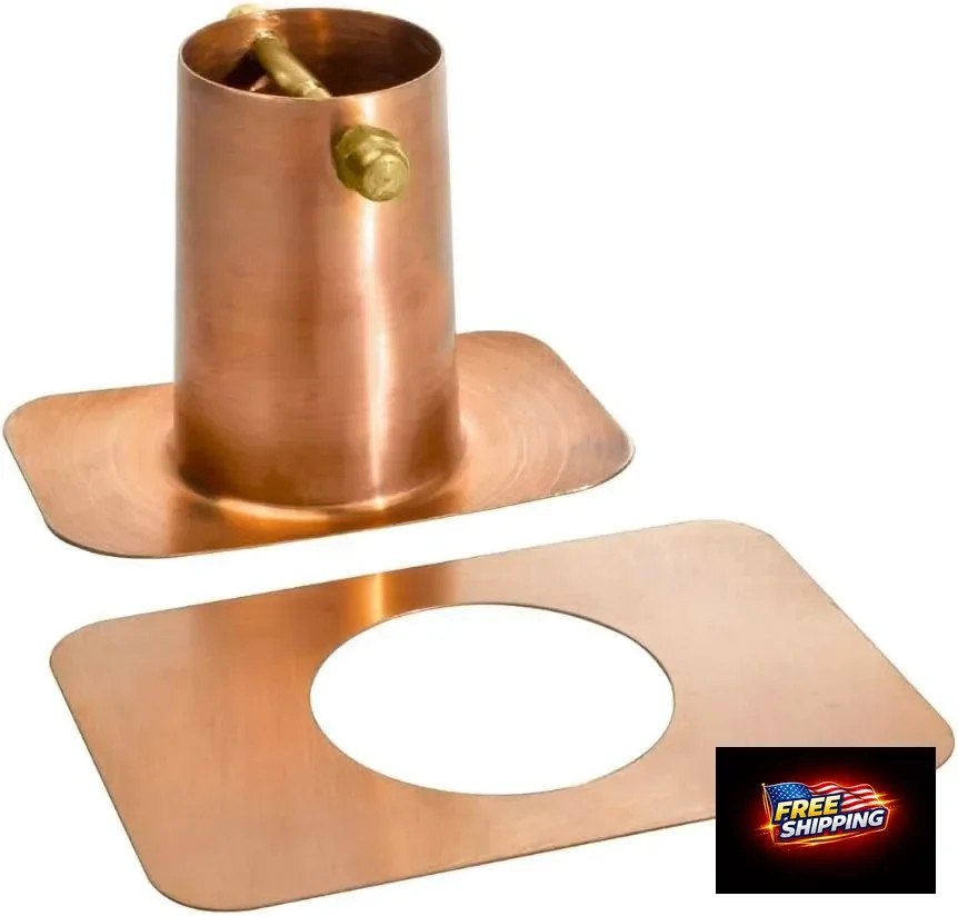 Monarch Rain Chains Gutter Adapter - Standard Adapter with Brass Bolt for Chain