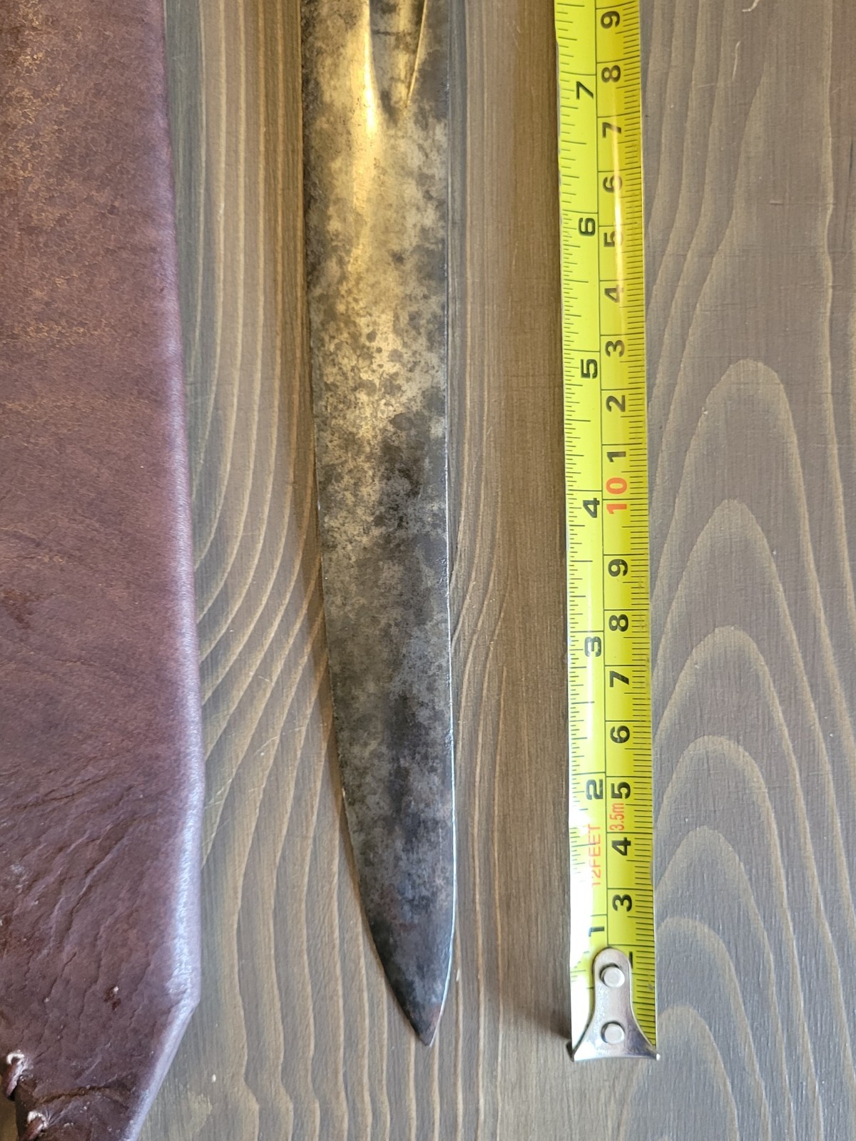 Custom Made Civil War Era Parts Brass Handle Fighting Knife & Custom Sheath