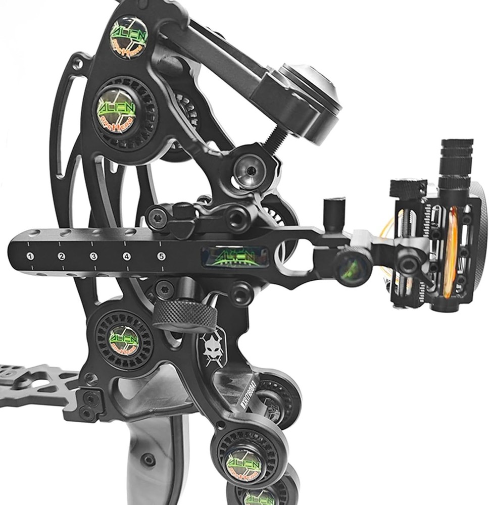 Archery Bow Sight with Aiming Lamp and Micro-Click Adjustments
