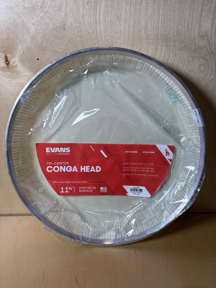 Evans 11.75" Conga Tri-Center Extended Collar Drumhead