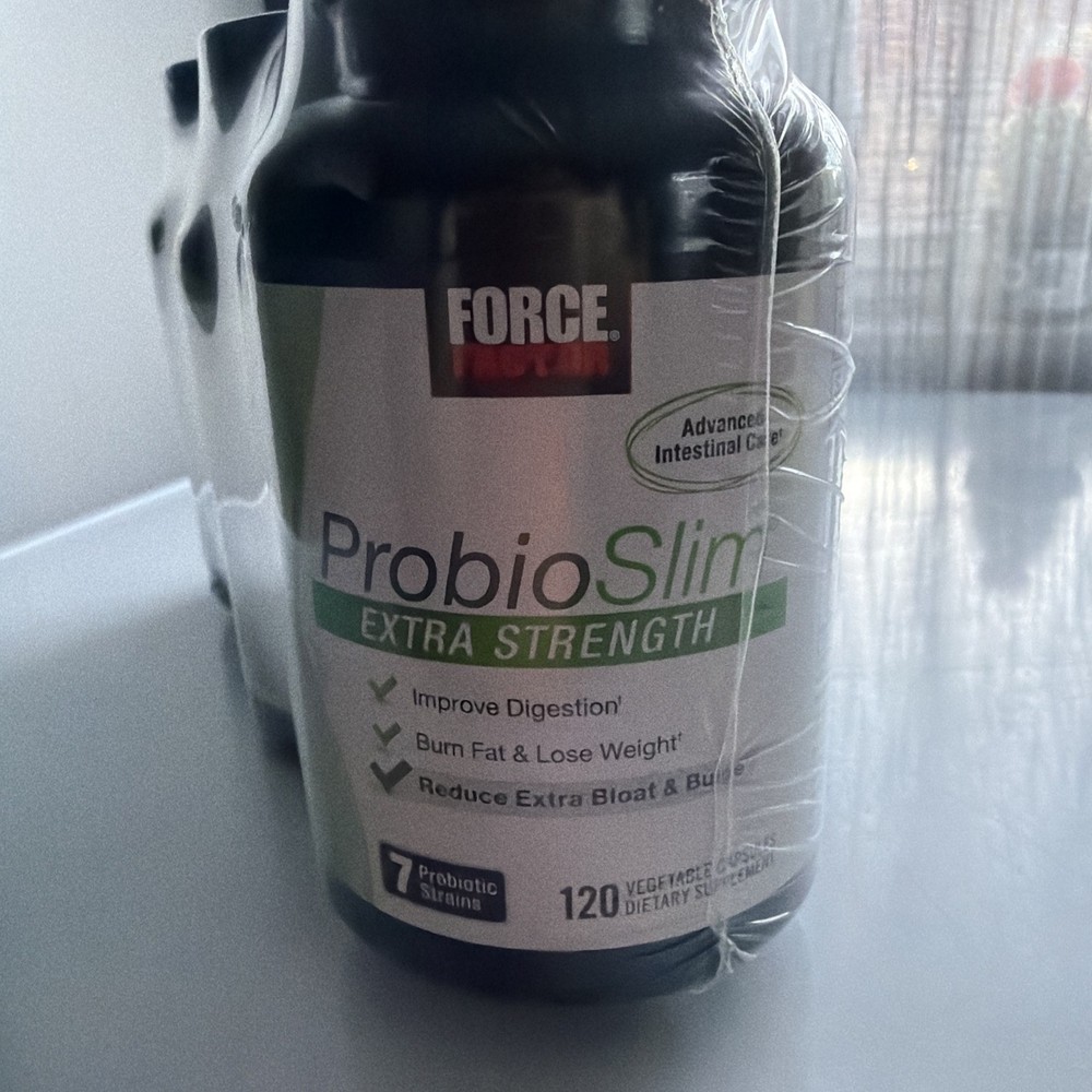 FORCE FACTOR ProbioSlim – Digestive & Weight Support, 120 Capsules X 3 -Exp 6/28