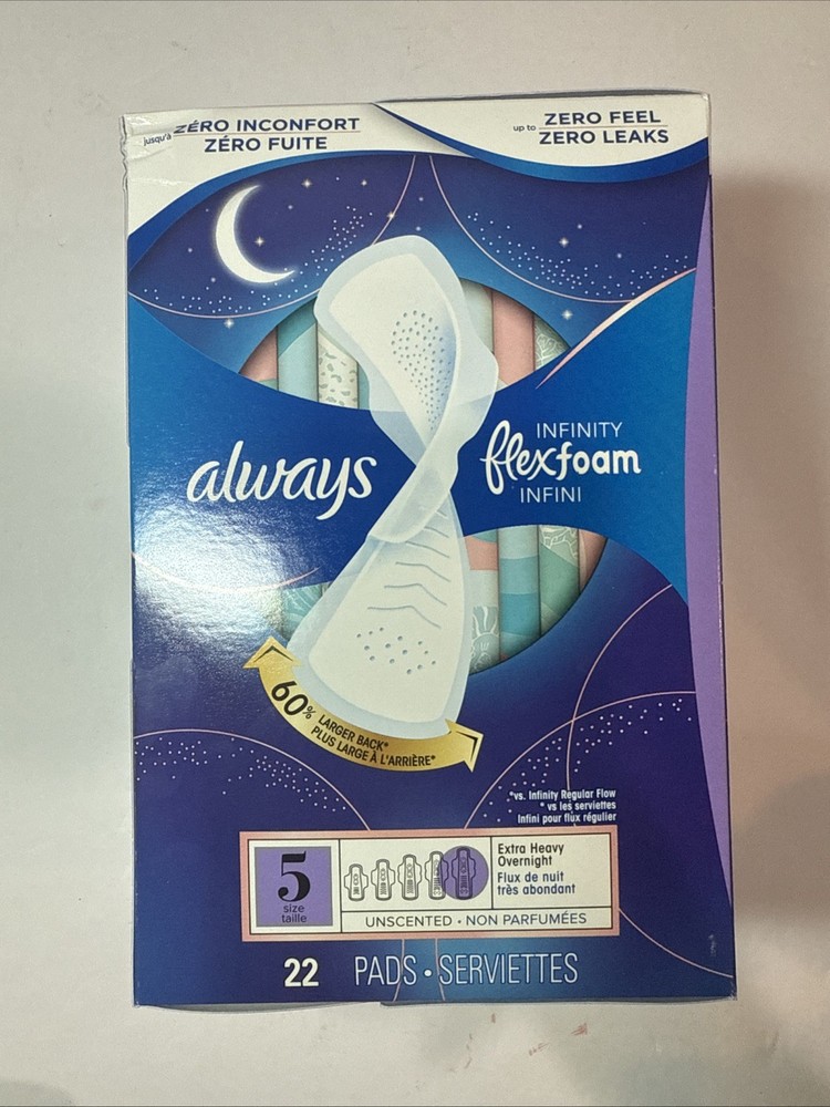 Always Infinity Flex Foam Night Size 5 (22 Pads)