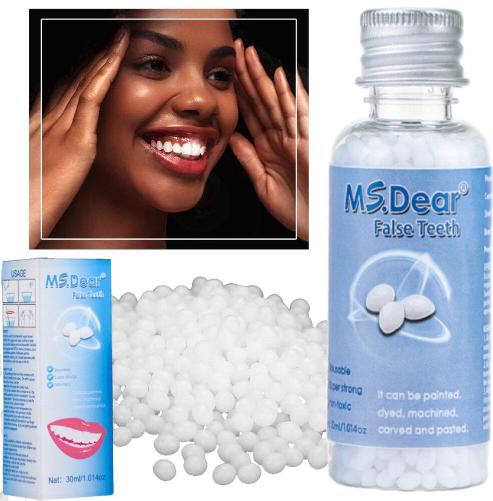 2Pcs Tooth Repair Kit Temporary Teeth Replacement Kit for Missing & Broken Teeth