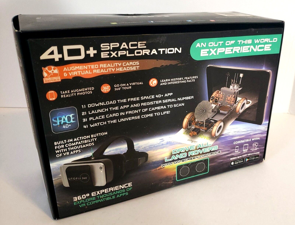 Space Exploration Augmented Reality Cards Virtual Reality 4D Headset Interactive