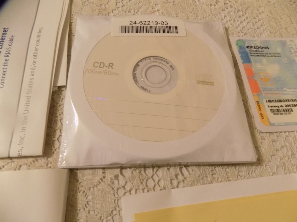 Emachines Desktop PC User's Guide - With Paperwork, & Sealed Disc's , Unused