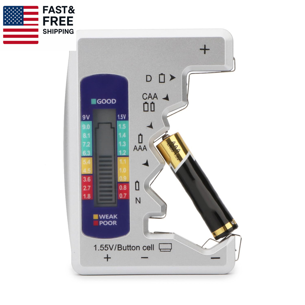 Battery Tester, Digital Universal Batteries Checker, Multi Purpose Small Battery