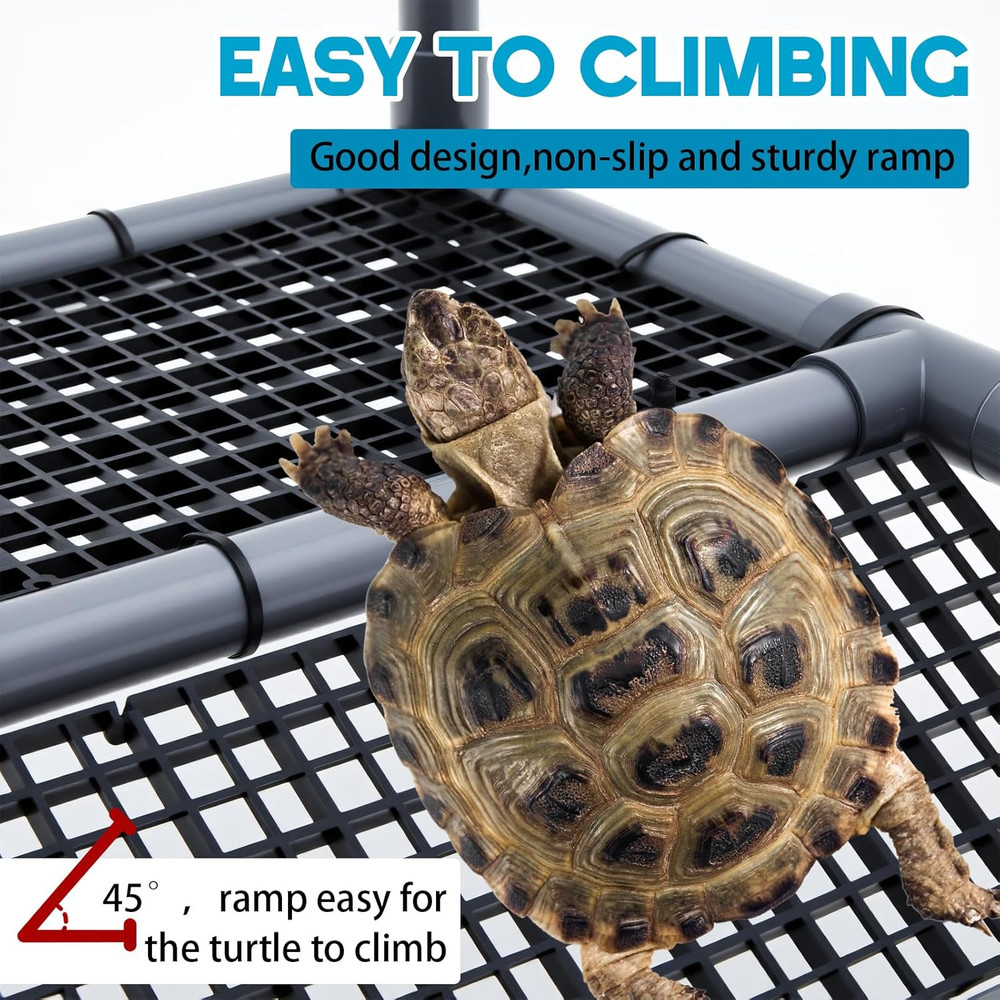 Chunful Adjustable Extra Large Turtle Basking Platform, Wider Hanging Dock