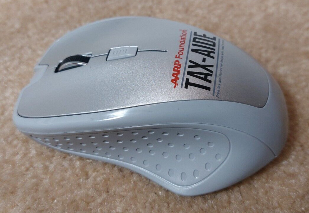 AARP FOUNDATION TAX-AIDE WIRELESS COMPUTER MOUSE 2.4g, NEW