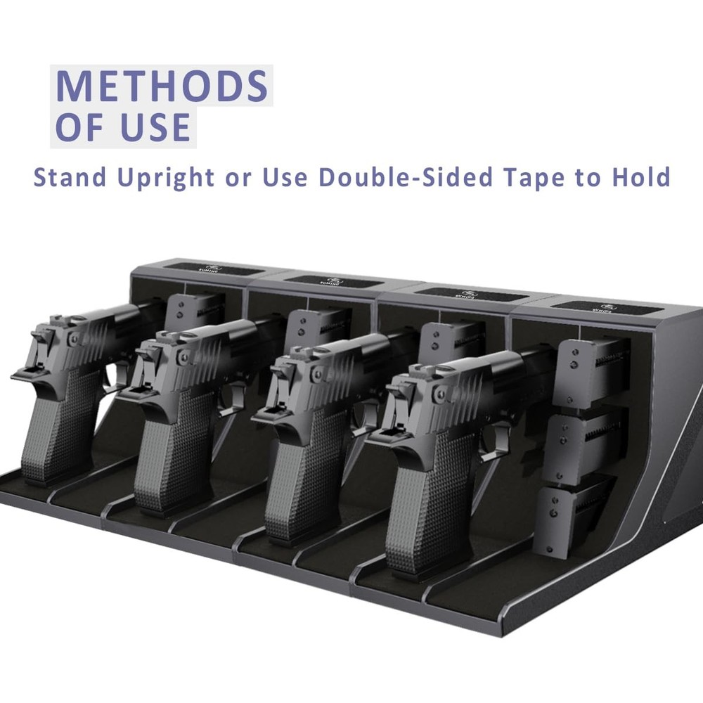 SUMING Universal Pistol Rack, Handgun Single Rack（2 sets）