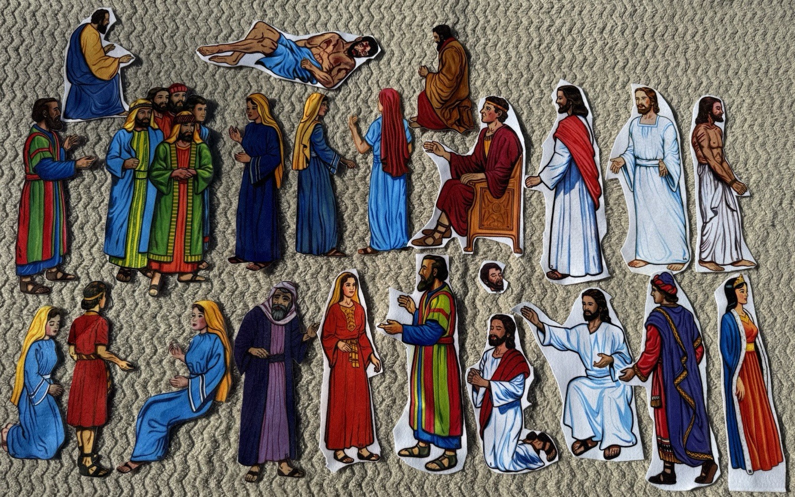 Betty Lukens Through the Bible in Felt 650+ Pieces Jesus Animals VTG