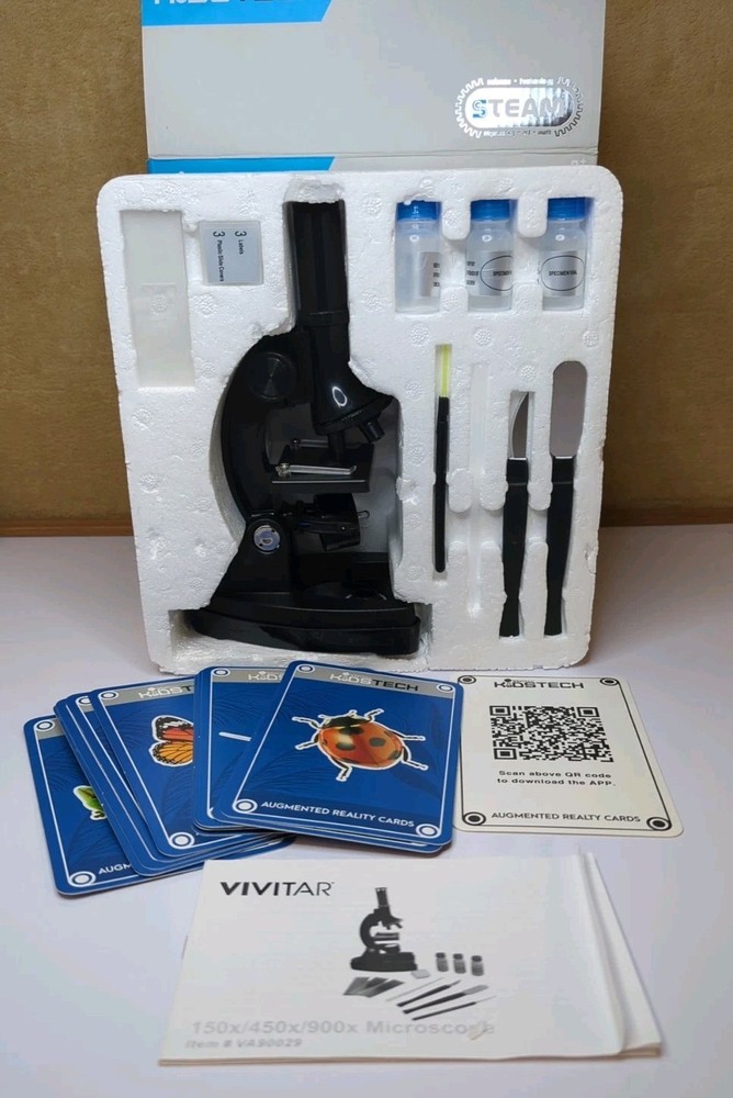 Vivitar Kids Tech Diecast Microscope Kit Augmented Reality