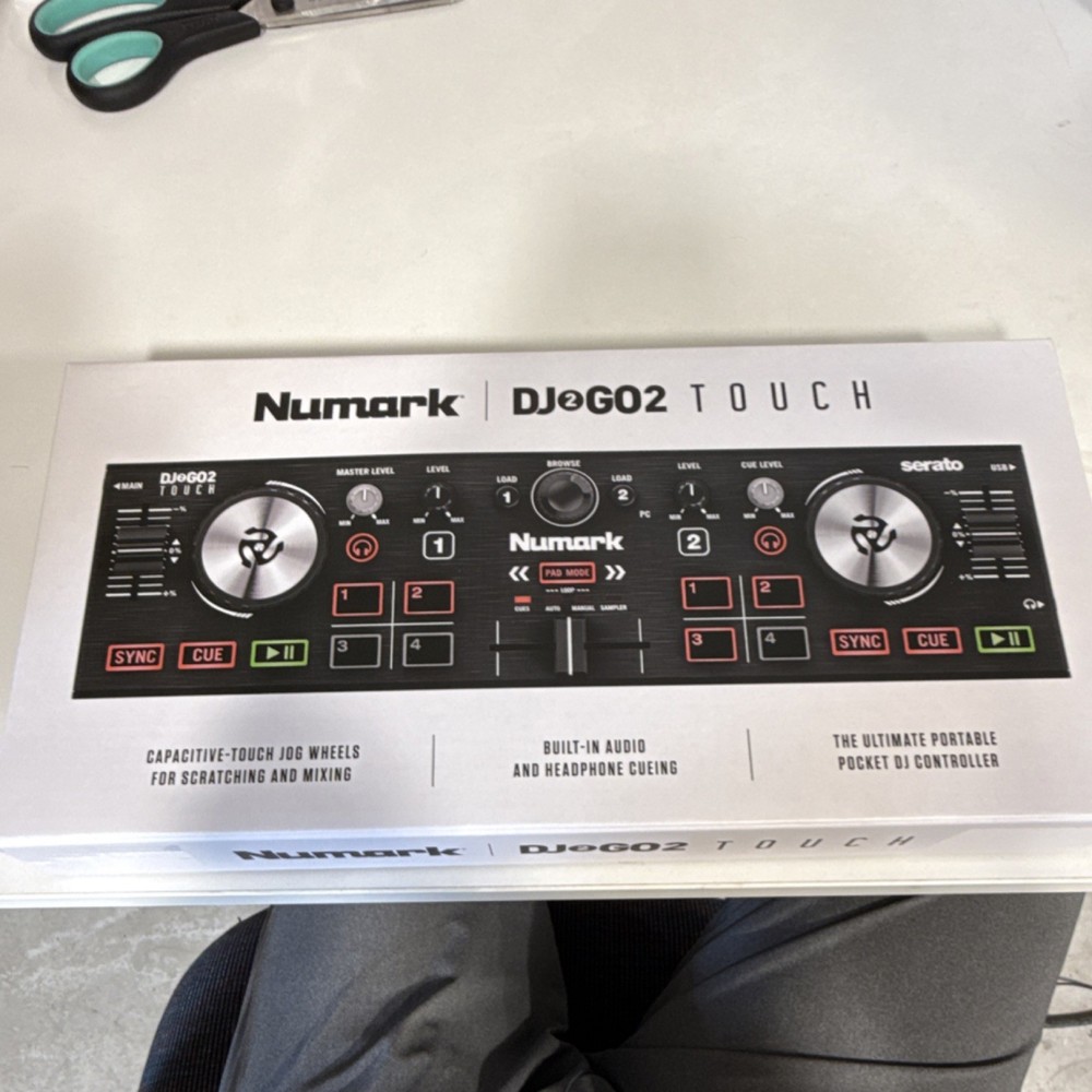 Numark DJ2GO2 Touch Portable Double Deck Controller Touch Jog Wheels Mixer