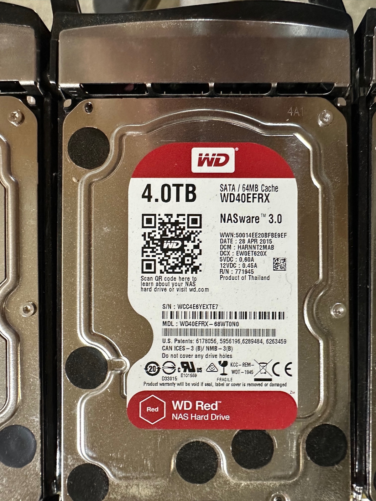 SUPERMICRO 813M-4 Server w/ 4x 4TB HDD WD40EFRX RED NAS 6018R-MT 8x 16GB