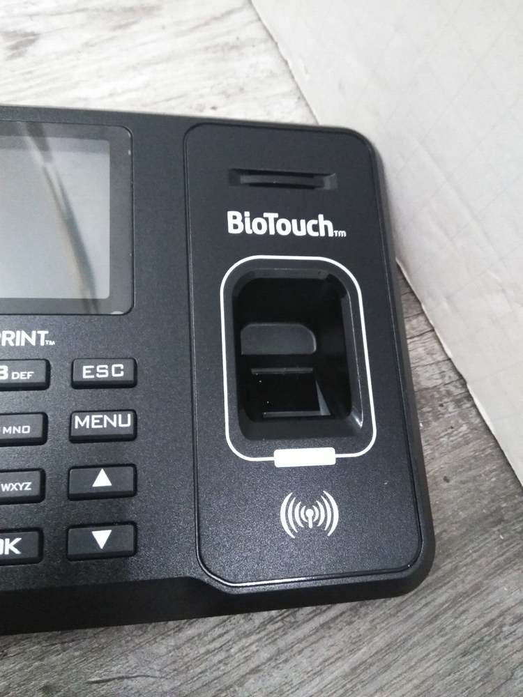 Acroprint BioTouch Black Automatic Biometric Fingerprint Time Clock ( TOUCH-PAD)