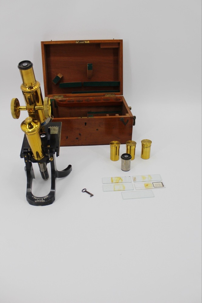 Col. E.V. Whitby’s Boxed Microscope by J.Swift & Son