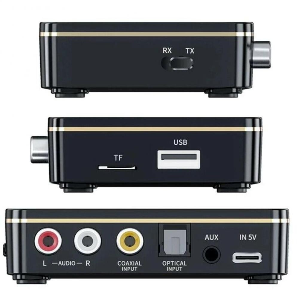 NFC Multi-Function Bluetooth Receiver Wireless 3.5mm AUX to 2RCA Audio Adapter E