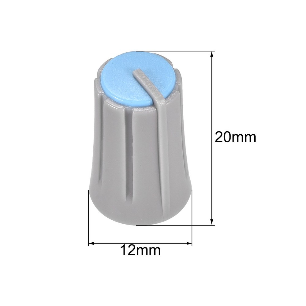 10pcs,D type 6mm Potentiometer Control Knobs For Volume Tone Knobs Grey Blue