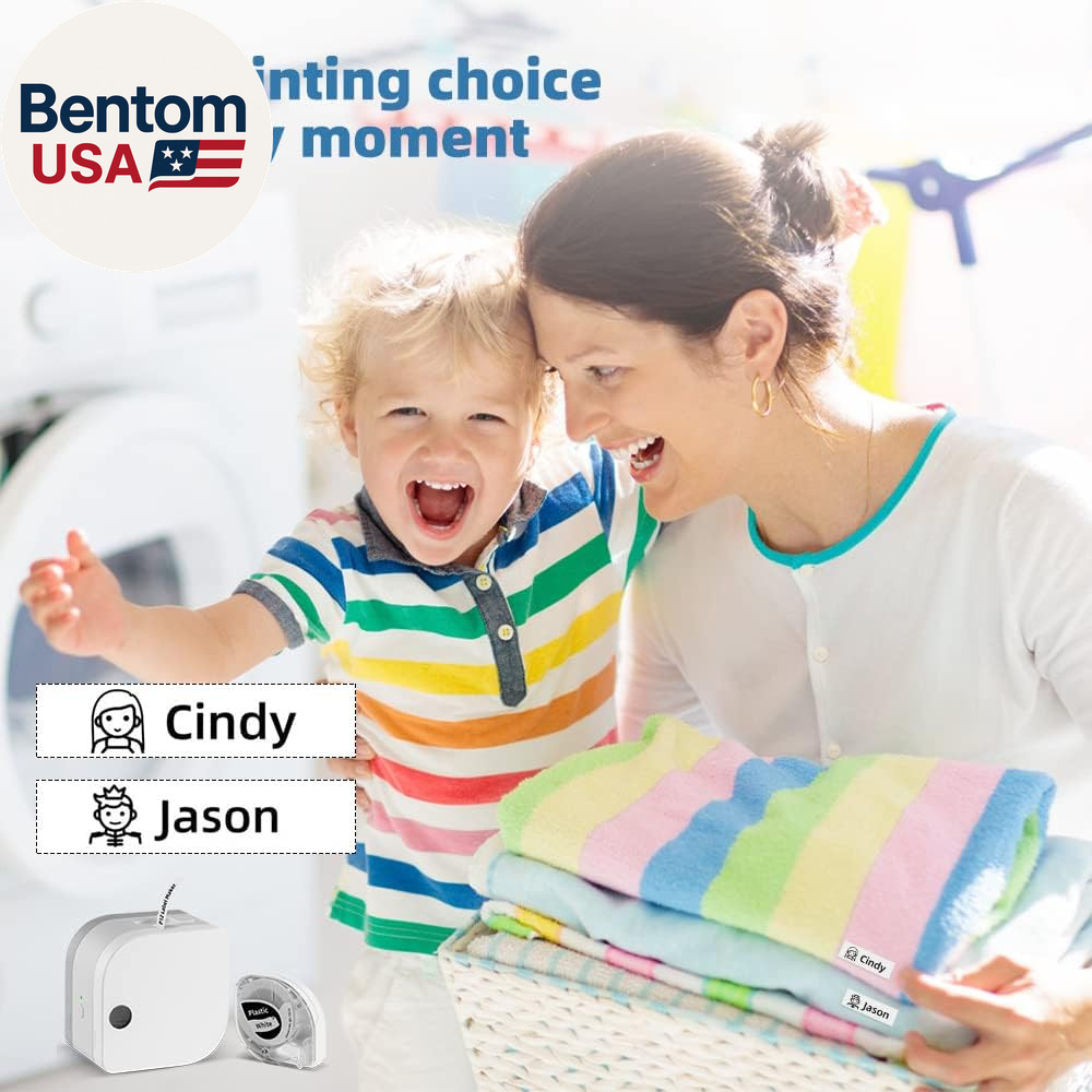 Label Maker Machine with Tape, P12 Bluetooth Small Label Maker with Multiple Tem