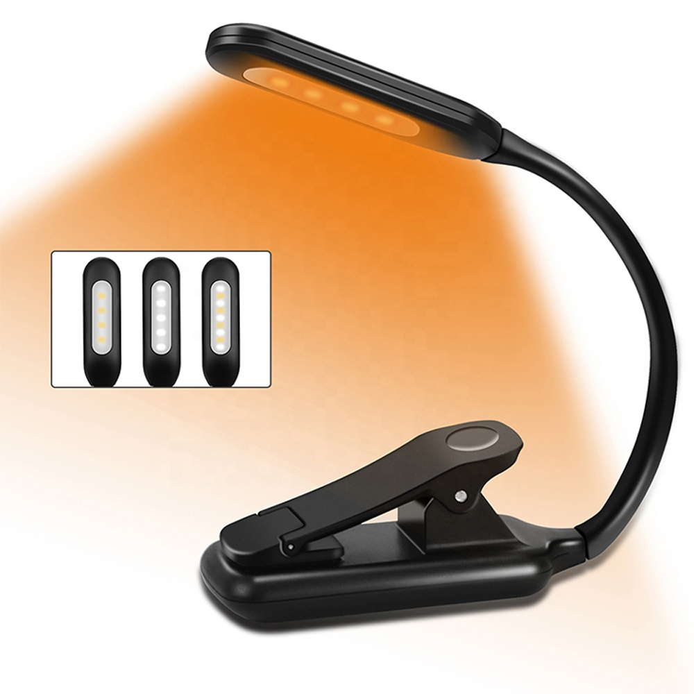 Book Light, Reading Light, Clip on Light, Reading Lamp, Rechargeable 9 LED