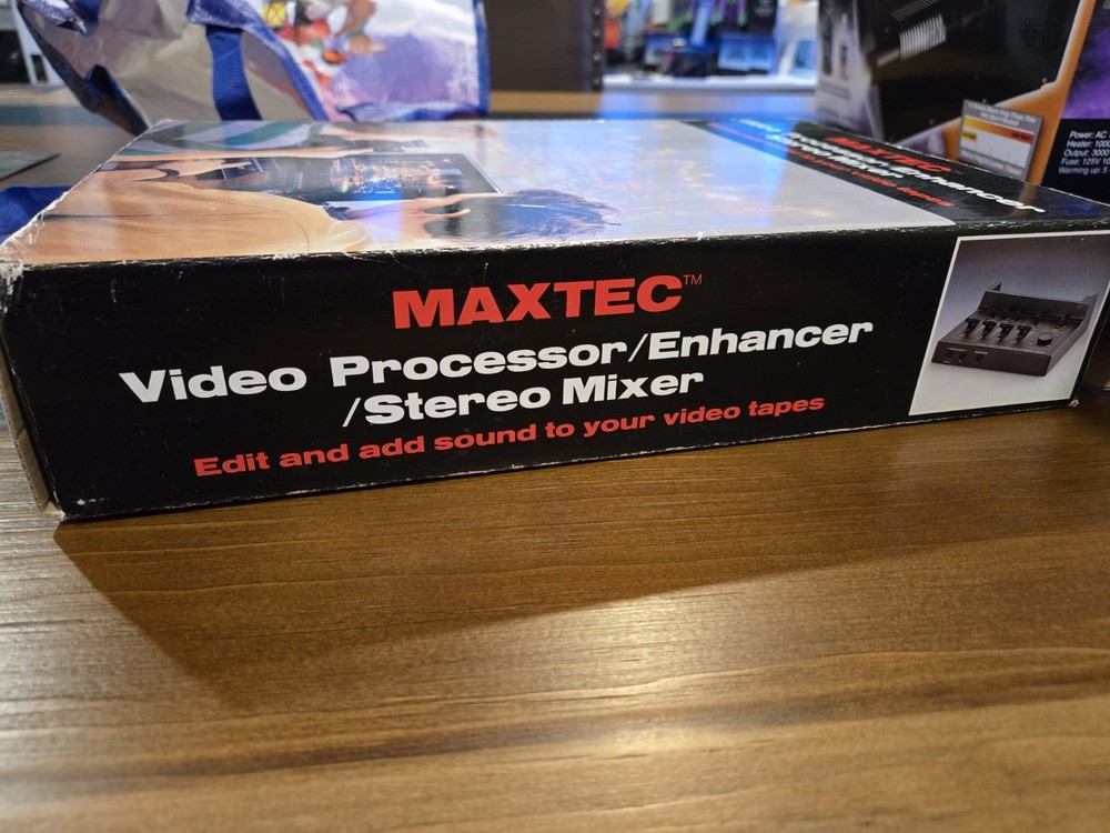 Maxtec Video Processor Enhancer Stereo Mixer Audio Vintage