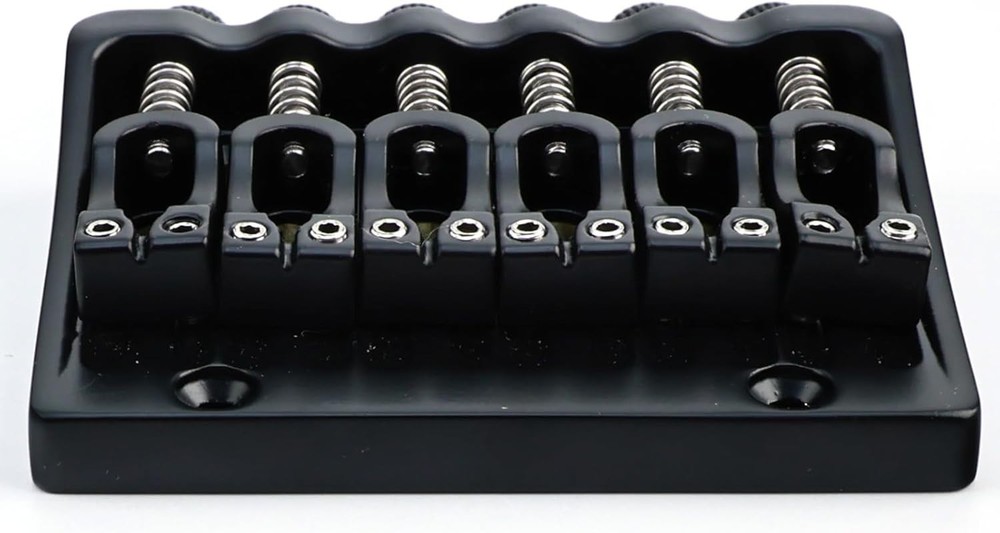 6 String Guitar Zinc Alloy Headless Fixed Bridge Knobs Matte Black Tremolo Syste