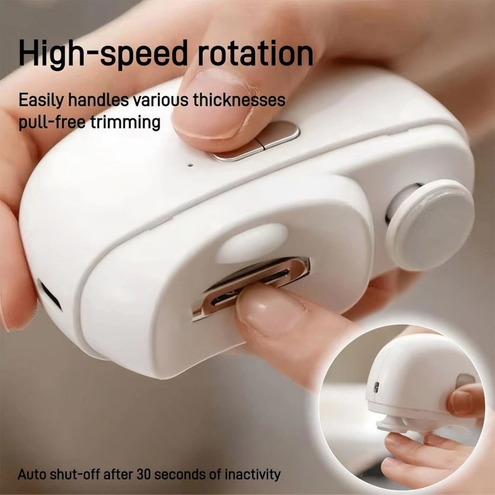 Automatic Electric Nail Clipper Trimmer Maintenance Kit With Cleaning Tools