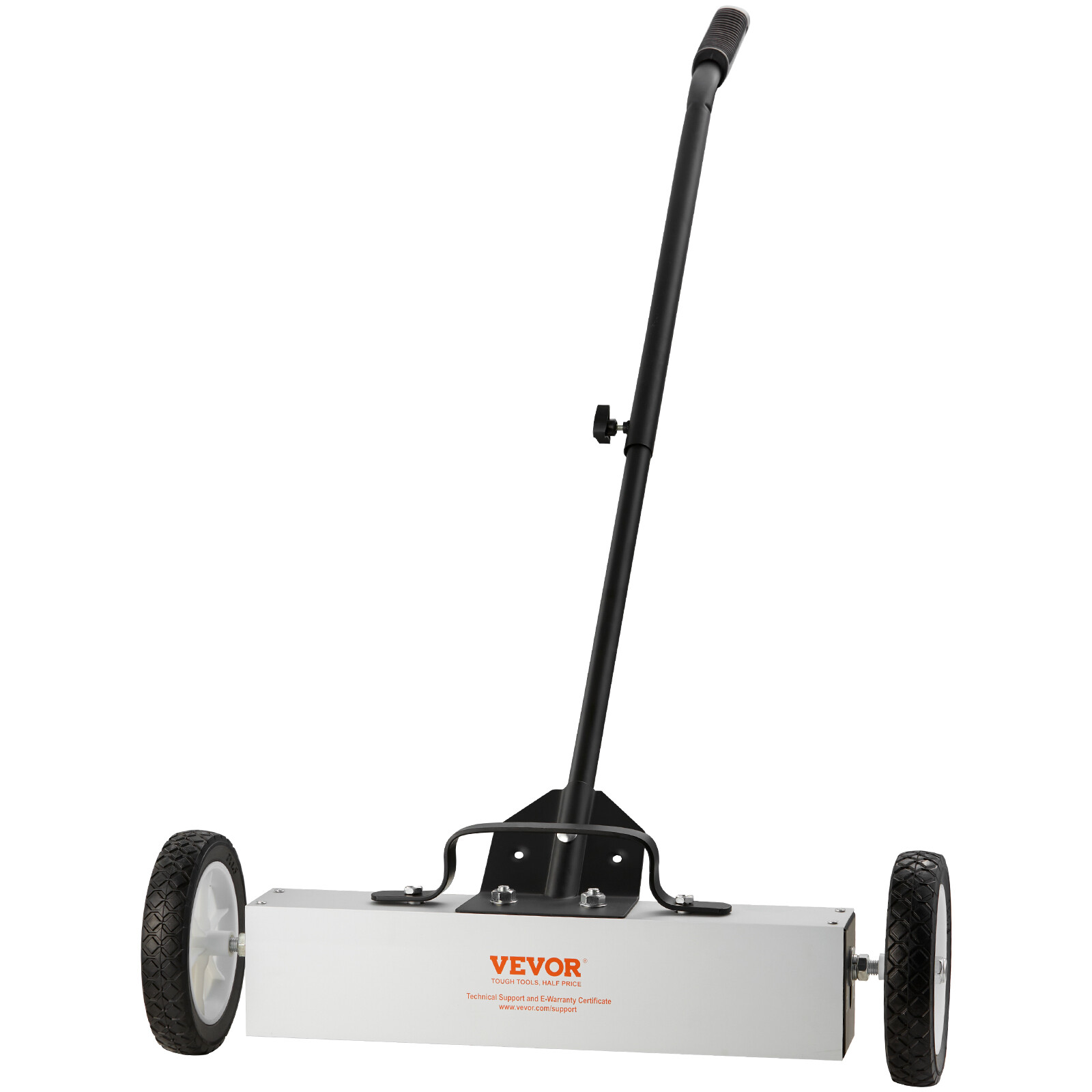18" Magnetic Sweeper with Wheels 45lbs Rolling Sweeper Lawn Yard Grass