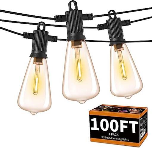 ZOTOYI Outdoor String Lights 25FT, Waterproof IP65 Patio Assorted Sizes