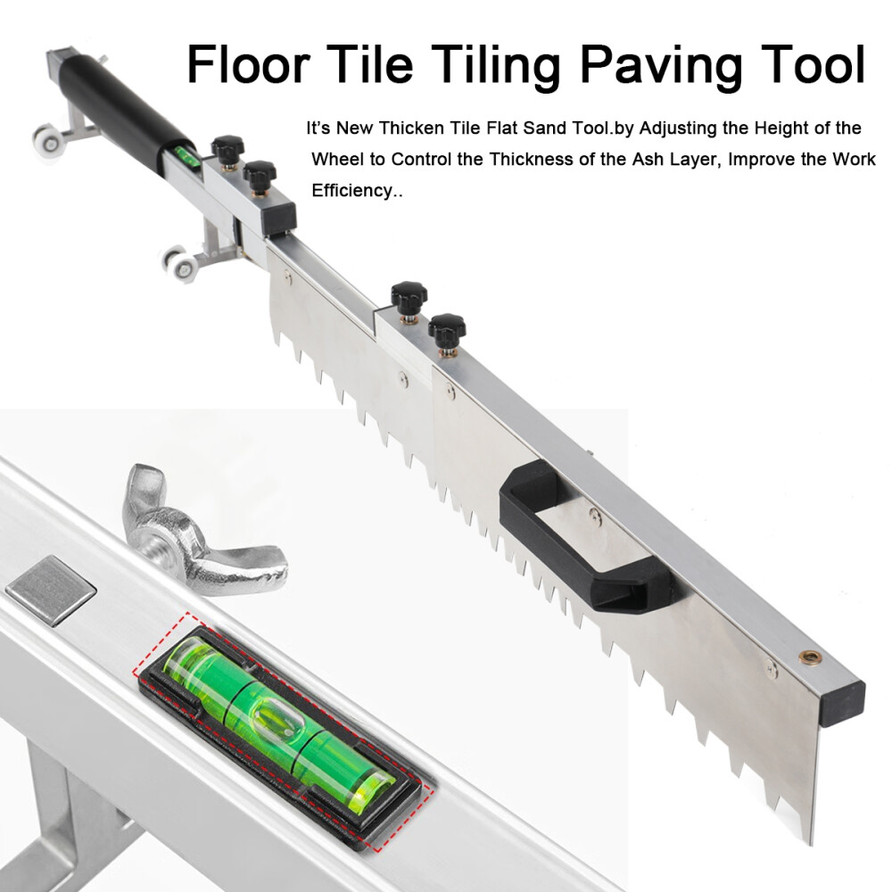 Thicken Tile Flat Sand Tool Collapsible Floor Ash Leveling Paving Tool Artifact