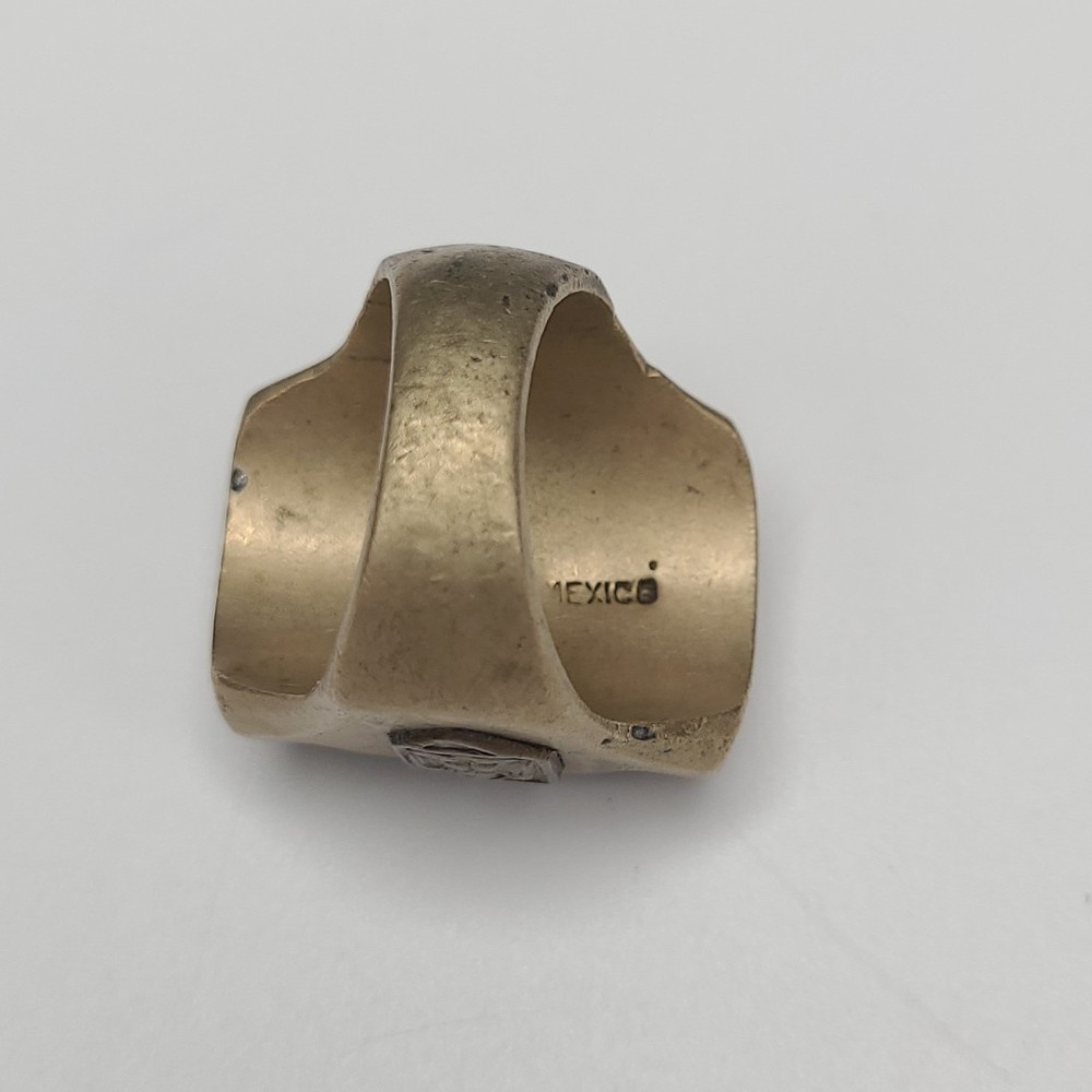 1940s WWII Era Horse Maiden Bikers Ring Sz11 Men’s Mexico Brass/copper US Army