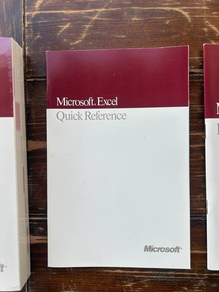 Vintage Microsoft Excel Macintosh Software 6-Disk Set Manuals Sampler