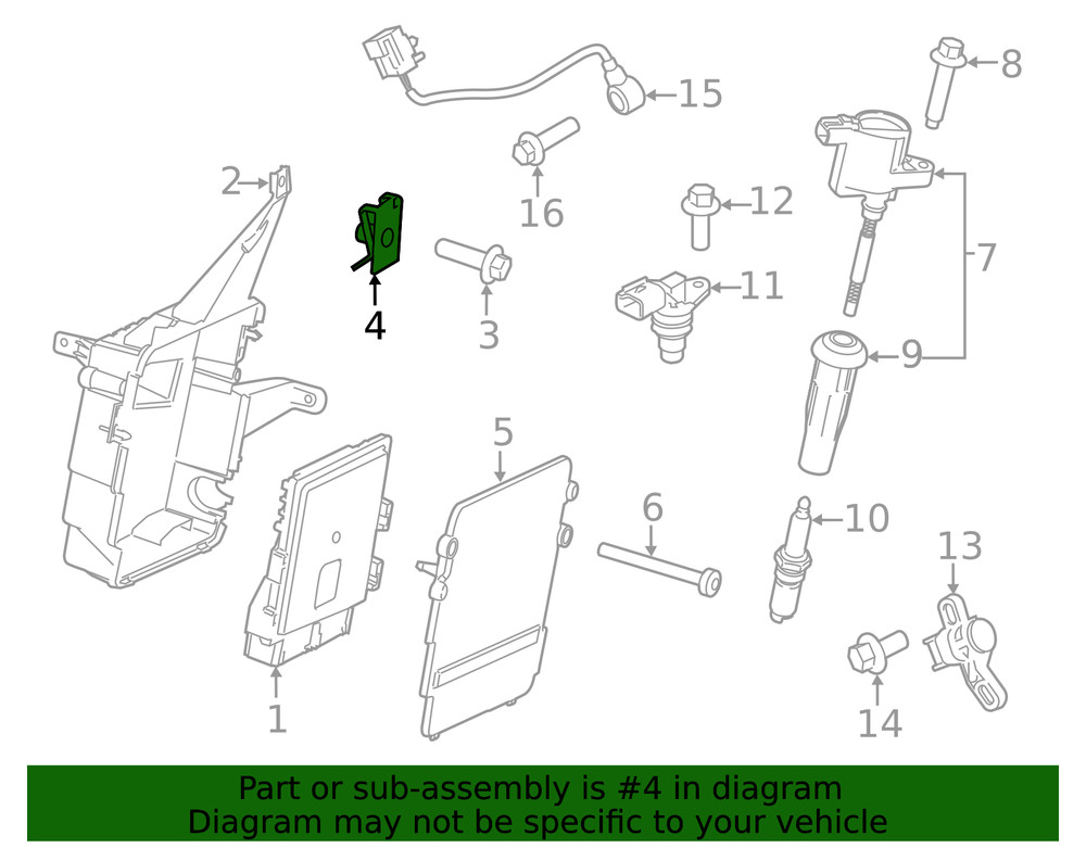 Genuine Ford Engine Control Module (ECM) Nut W711670-S439
