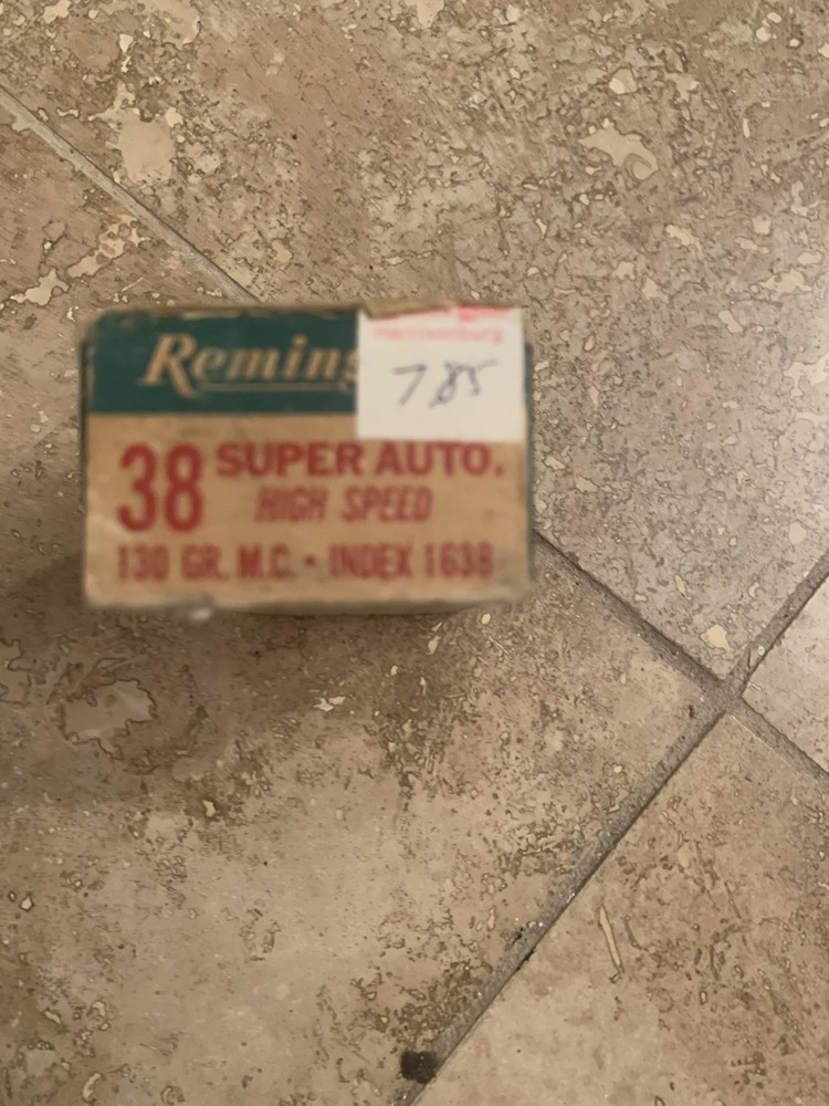 Vintage Remington 38 Super Empty Box