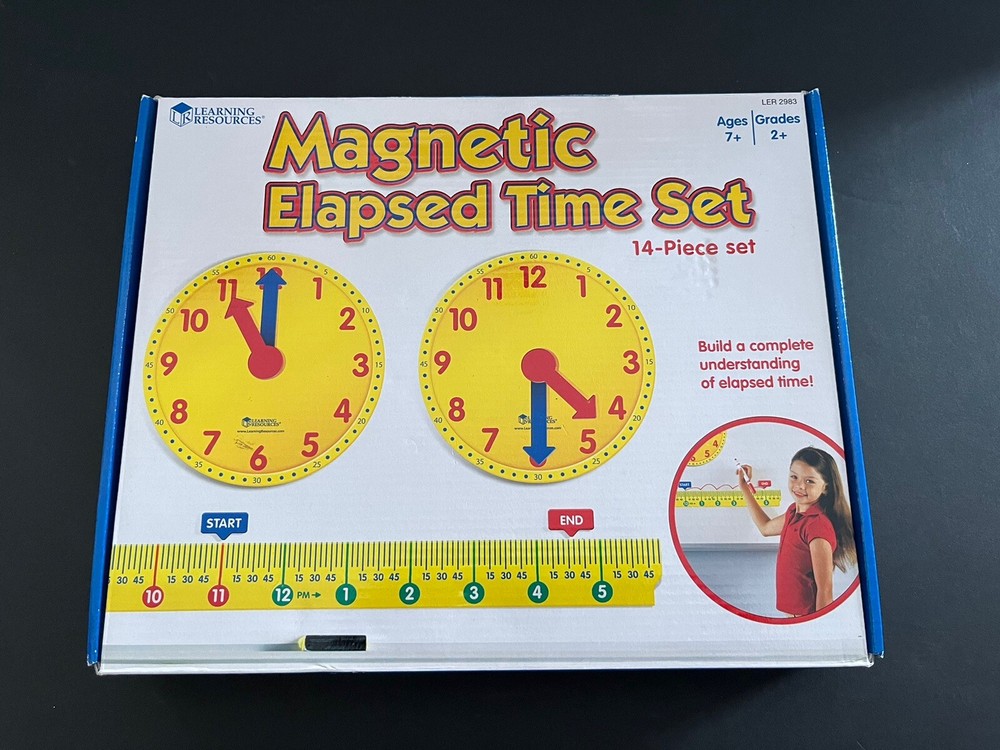 Magnetic Elapsed Time Set Age 7+ Years Whiteboard Learning Resources