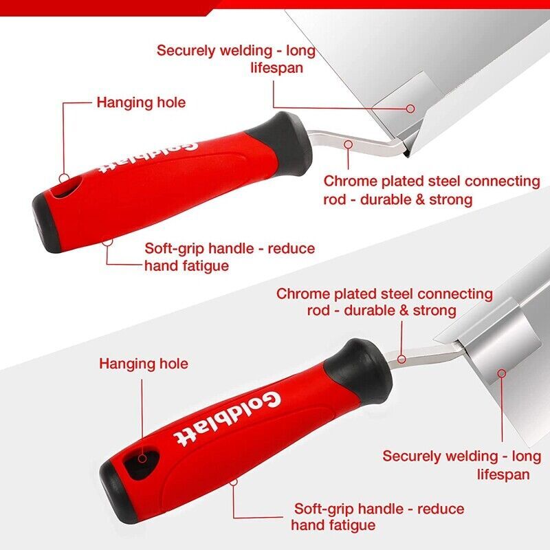 2PC Drywall Corner Tool 5" Outside Corner Knife & 3-1/2" Inside Corner Knife Set