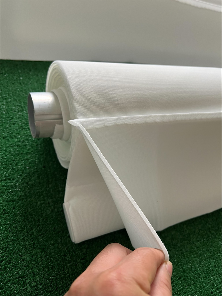 Motorized remote controlled retractable golf simulator impact screen Pro DIY