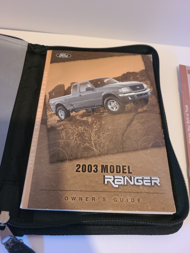 2003 Ford Ranger Owners Manual Set With Case