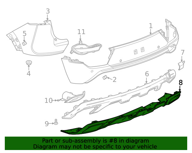 Genuine GM Valance Panel 42770905